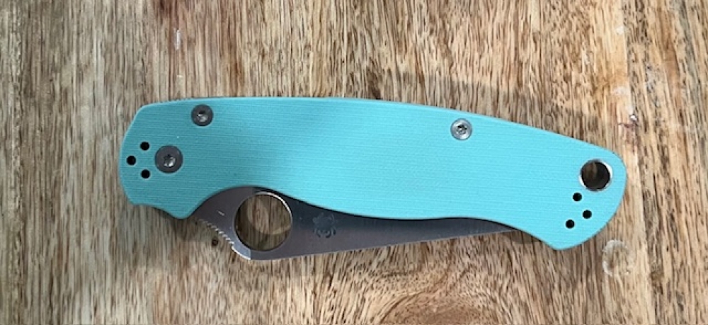Spyderco Paramilitary 2 Teal G10 CPM S90V 