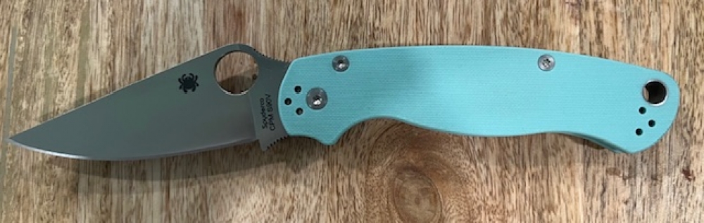 Spyderco Paramilitary 2 Teal G10 CPM S90V 