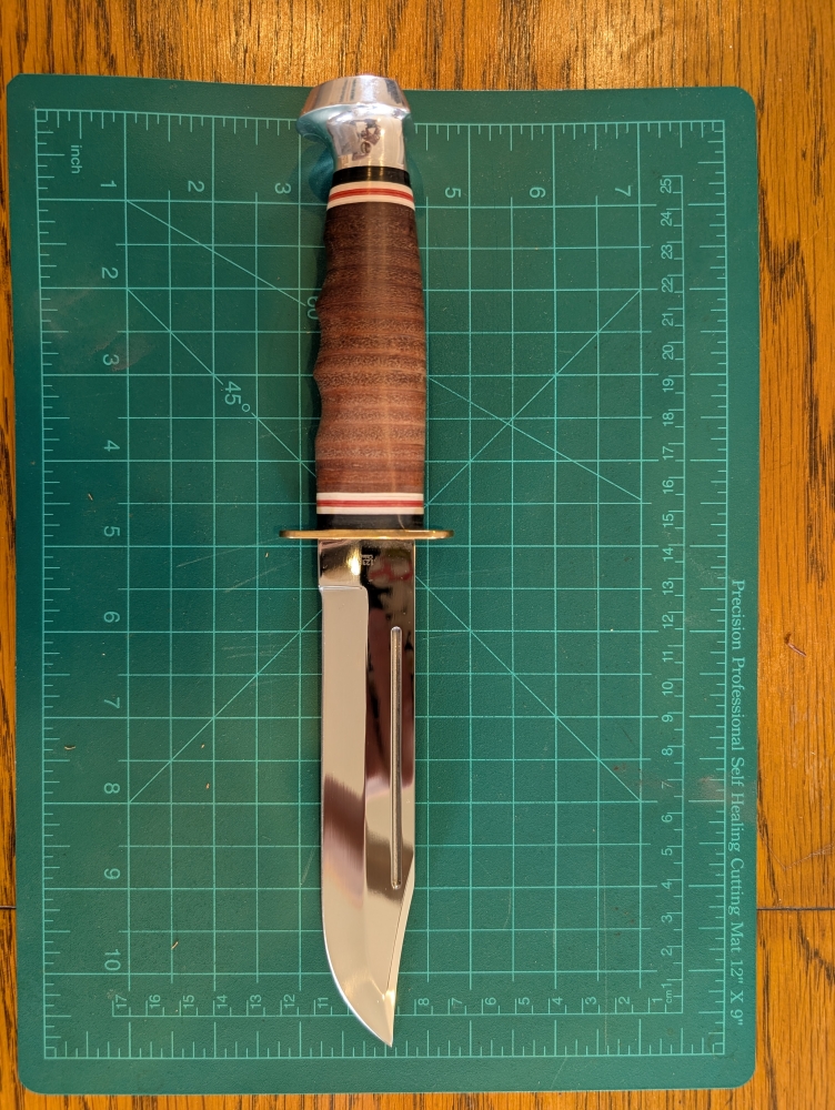 Ka-Bar Marine Hunter Fixed Blade Knife with Sheath (Ka1235)