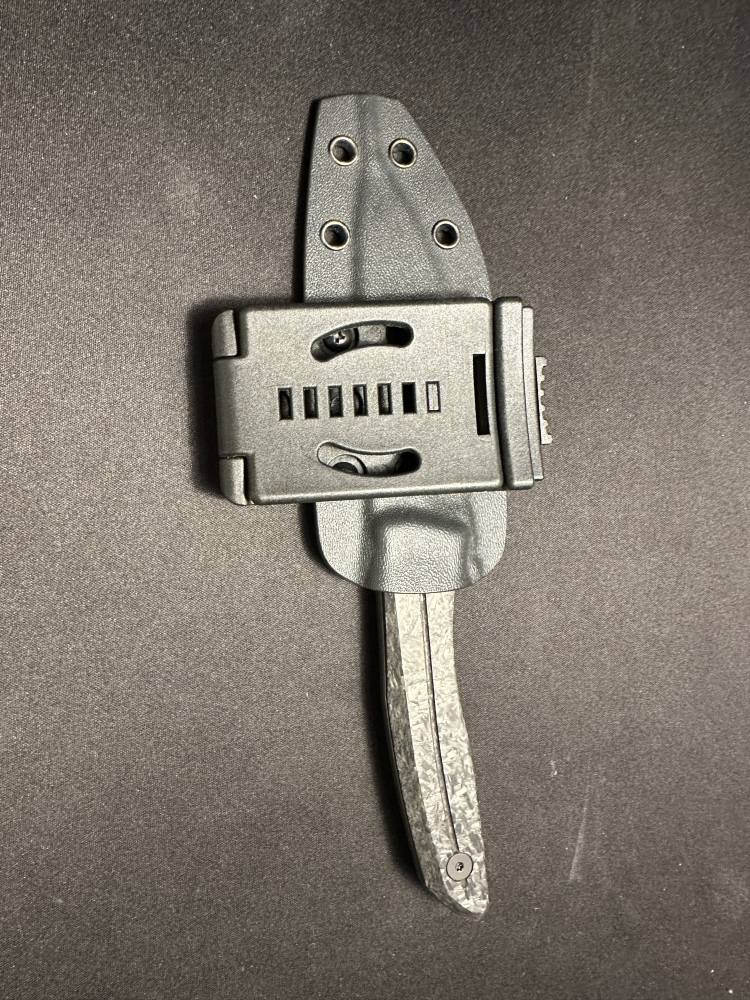 We Knife Co Ltd Reazio Shredded Carbon Fiber CPM 20CV Fixed Blade Knife 921B