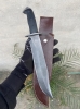 Handmade 5160 Spring Steel Hunting Predator Knife With Black Micarta Handle 