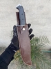 Handmade 5160 Spring Steel Hunting Predator Knife With Black Micarta Handle 
