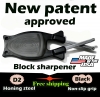 New patent Kitchen knife sharpeners, safe for hi dollar knives, made to reline and hone blades.