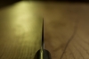 Shigeki Tanaka Gyuto 210mm AO2 Damascus Masamoto KS profile