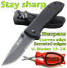 New patent sharpener - relines and hones blades to original true edge.