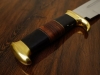 Premium Classic Bowie Knife – Clip Point | Brass Guard | Leather Sheath