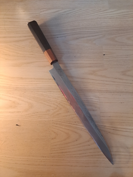 Shūgaku (秀岳) by Sakai Hidetake – Restored 240mm Yanagiba with Custom Handle