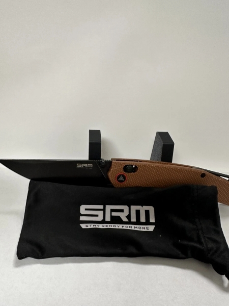 SRM Asika Ambi Lock-Crossbar Lock w/Brown Micarta Handle