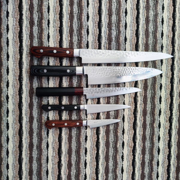 [FS][EU] Japanese VG-10 Knife Bundle (5 knives): Yaxell, JCK, Iseya, Tojiro & Sakai Jikko