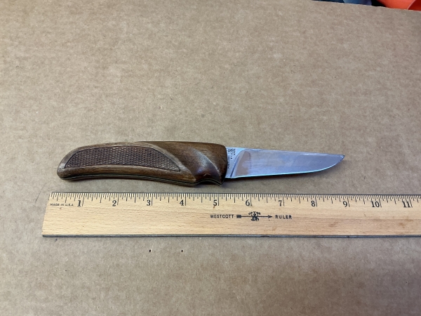 Gerber Walnut Handle Knife, Old,