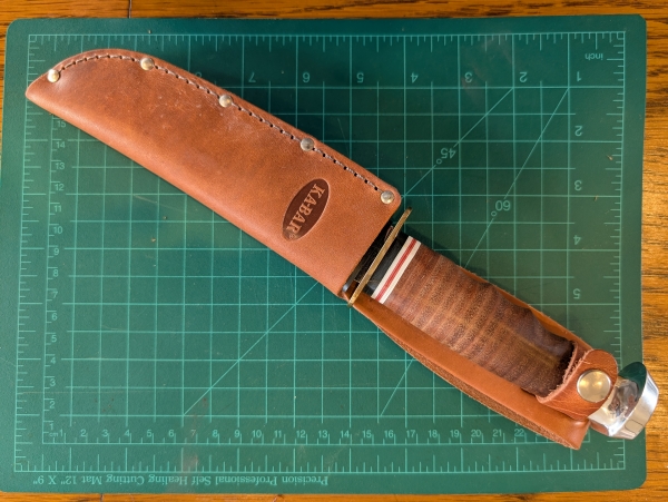 Ka-Bar Marine Hunter Fixed Blade Knife with Sheath (Ka1235)