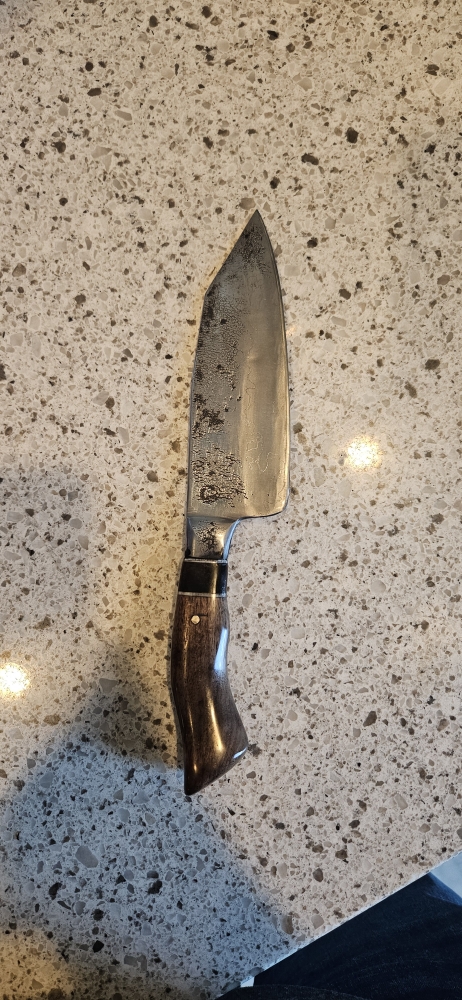 6 inch \"Ghost san mai\" integral santoku