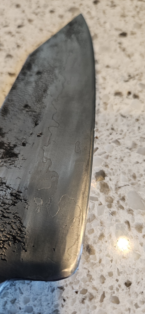 6 inch \"Ghost san mai\" integral santoku
