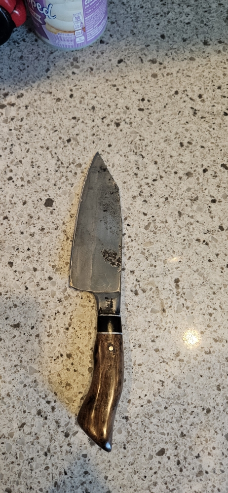 6 inch \"Ghost san mai\" integral santoku