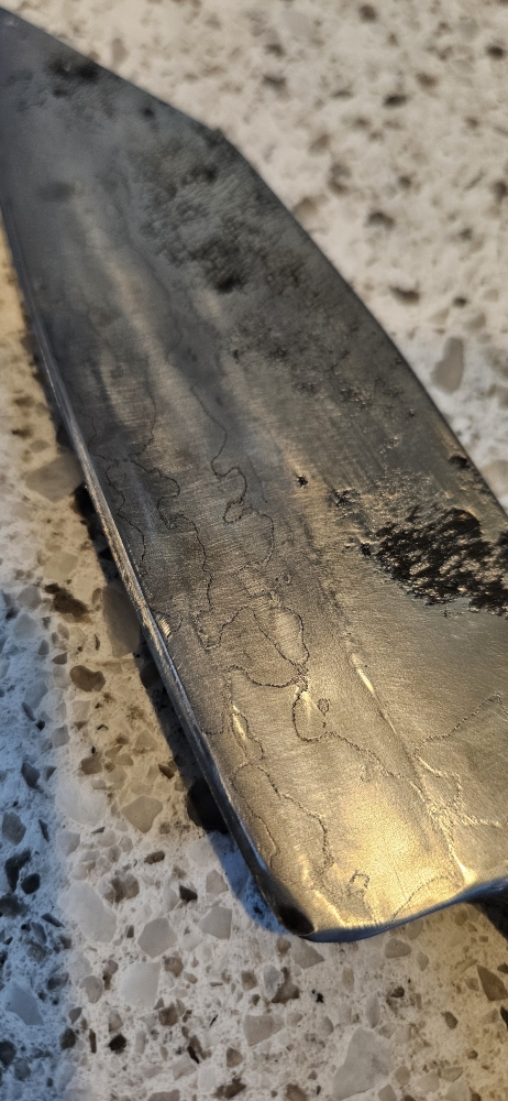 6 inch \"Ghost san mai\" integral santoku