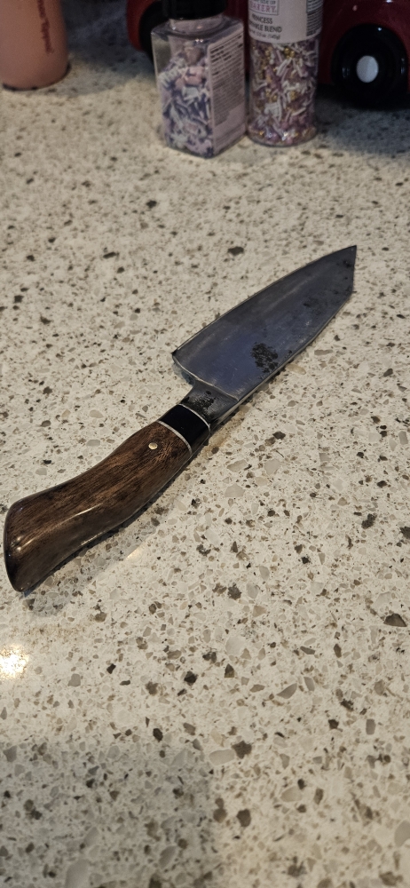 6 inch \"Ghost san mai\" integral santoku