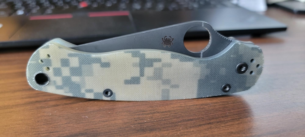 Spyderco Paramilitary 2 Knife Digi Camo (3.4\" Black CMP S30V) 