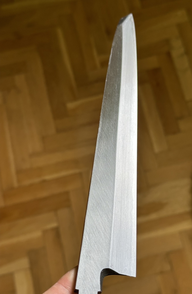 Japanese Chef's Knife *blade only* Sakai Tanzo white 3 Kengata Yanagiba 270 mm Brand new, straight from Sakai