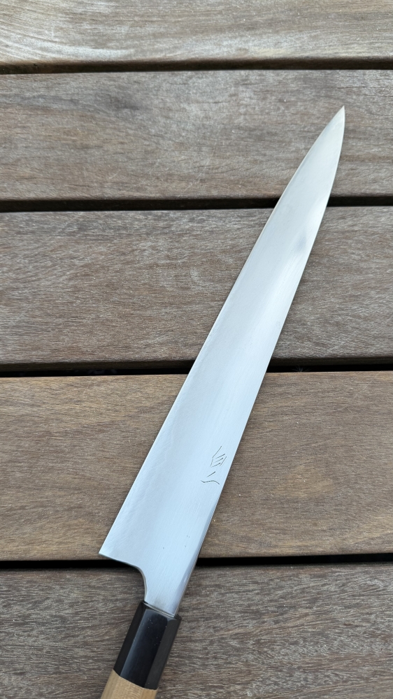 Naoki Mazaki Migaki sujihiki Shirogami #2 300mm