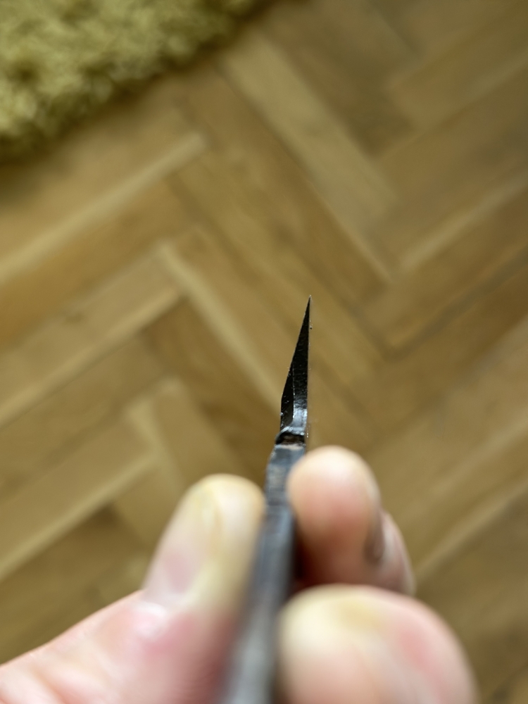 Japanese Chef's Knife *blade only* Sakai Tanzo white 3 Kengata Yanagiba 270 mm Brand new, straight from Sakai