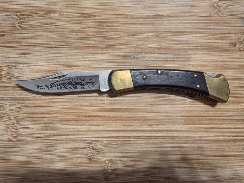 Buck 110 Folding Hunter - 50th Anniversary D-Day Commemorative (1944-1994) - Full Set