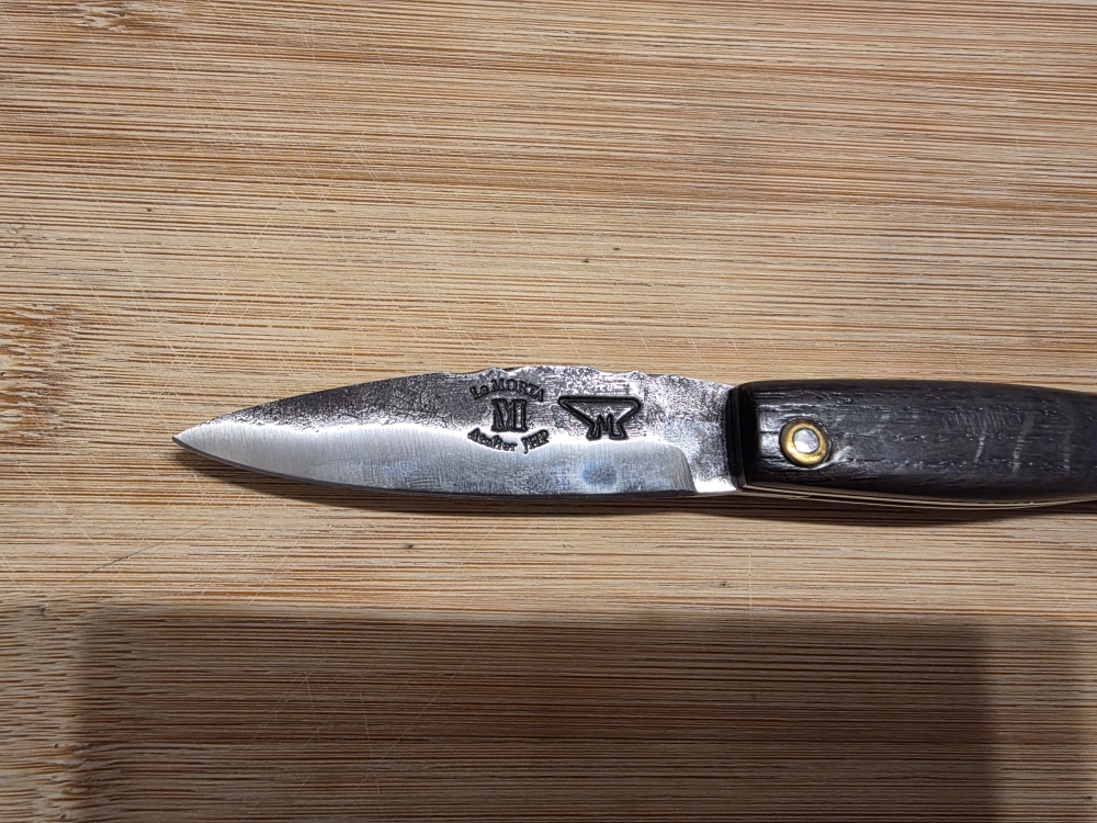 Le Morta - Atelier JHP - Handcrafted French Knife - Fossilized Oak Handle