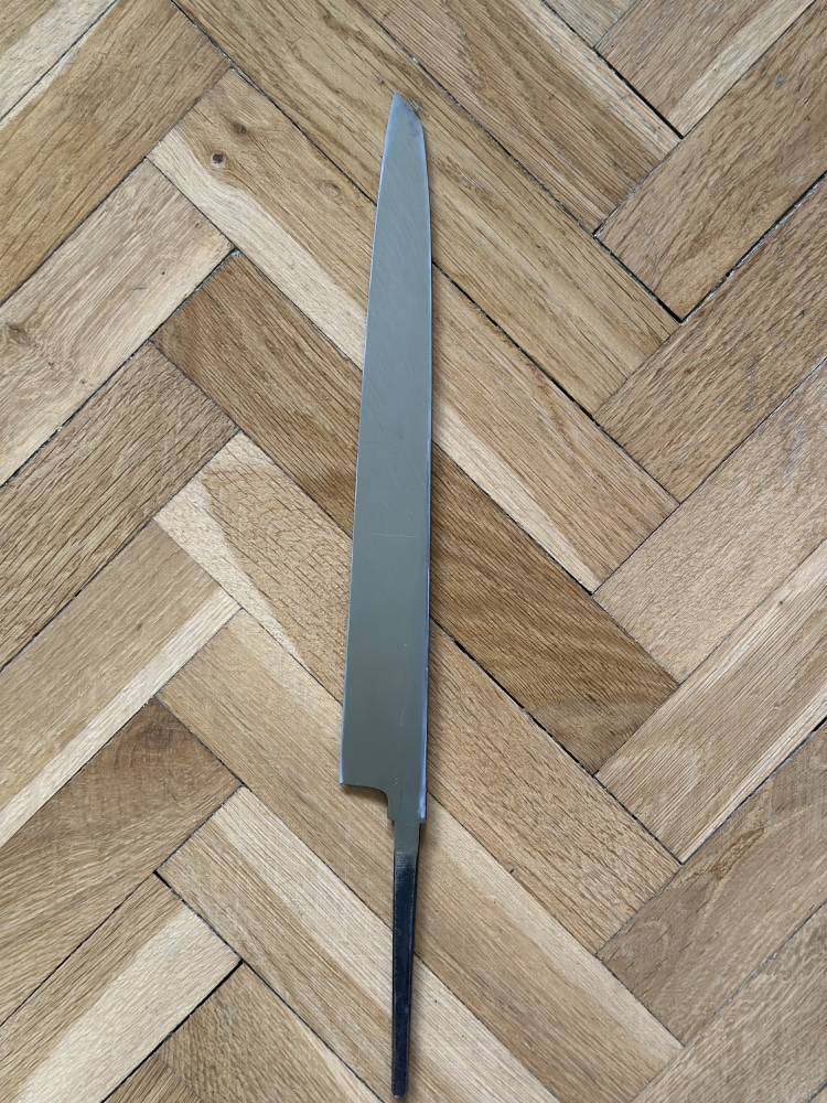 Japanese Chef's Knife *blade only* Sakai Tanzo white 3 Kengata Yanagiba 270 mm Brand new, straight from Sakai