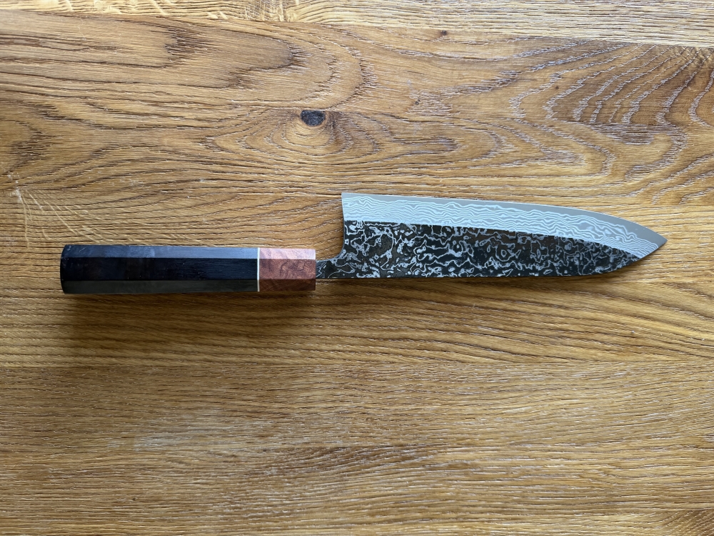 Masashi SLD stainless clad 210mm gyuto.