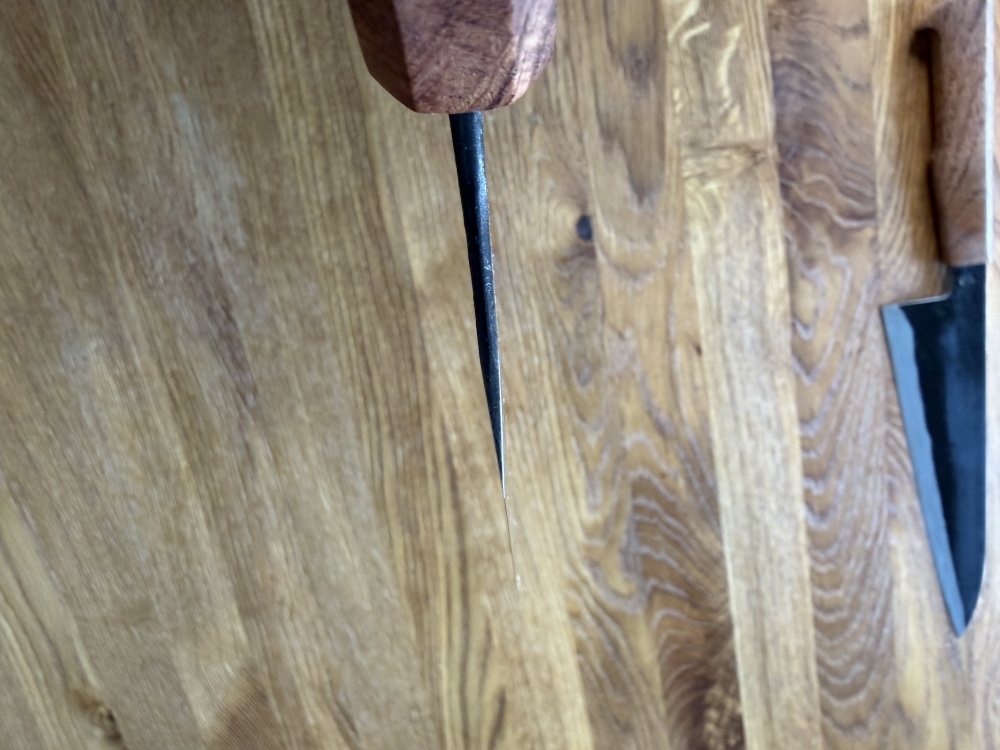 Masashi SLD stainless clad 210mm gyuto.