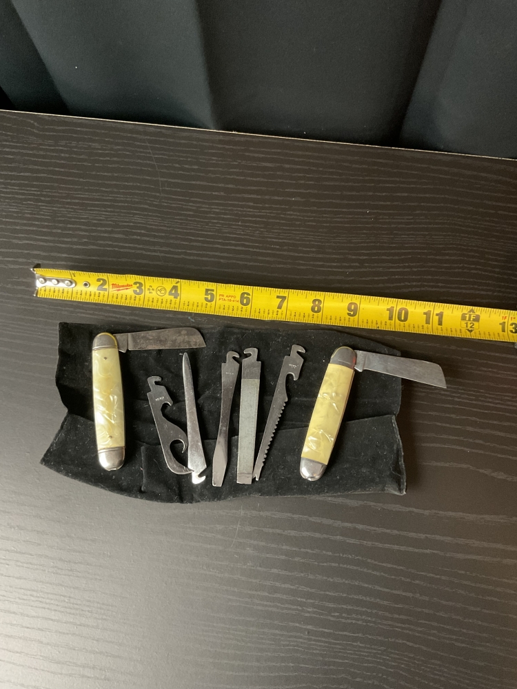  VINTAGE DETROIT POSTAL EMPLOYEES CREDIT UNION IMPERIAL KNIFE SET