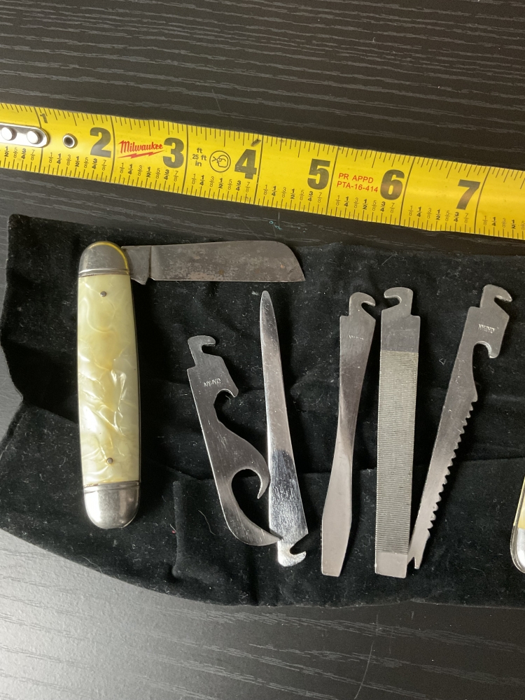  VINTAGE DETROIT POSTAL EMPLOYEES CREDIT UNION IMPERIAL KNIFE SET