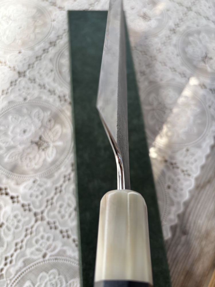 Wakui Gyuto, 240mm, kurouchi, shirogami 2, like new!!!