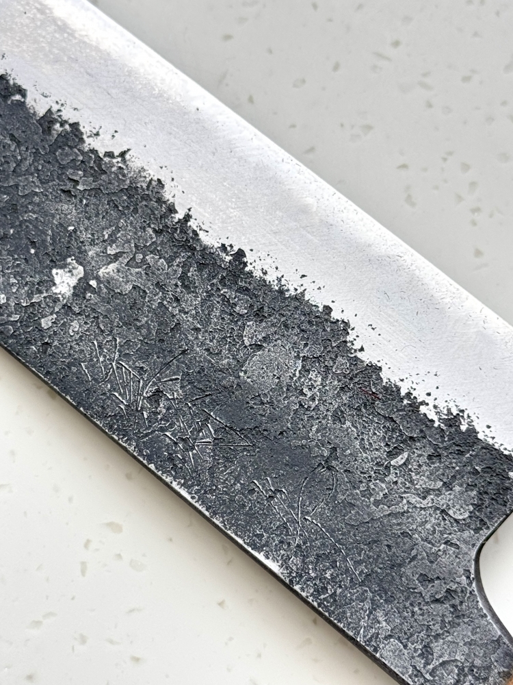 BNIB Mazaki White #2 Kuro Nashiji 180mm Nakiri