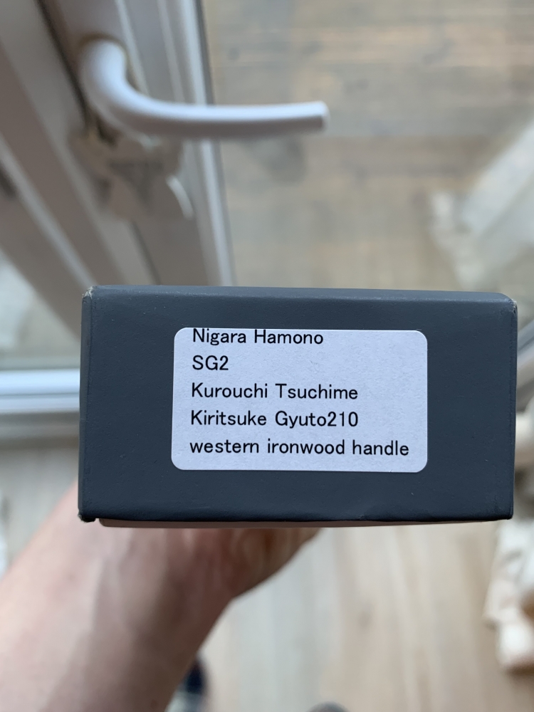 Nigara Hamono SG2 Kiritsuke Gyuto 210mm