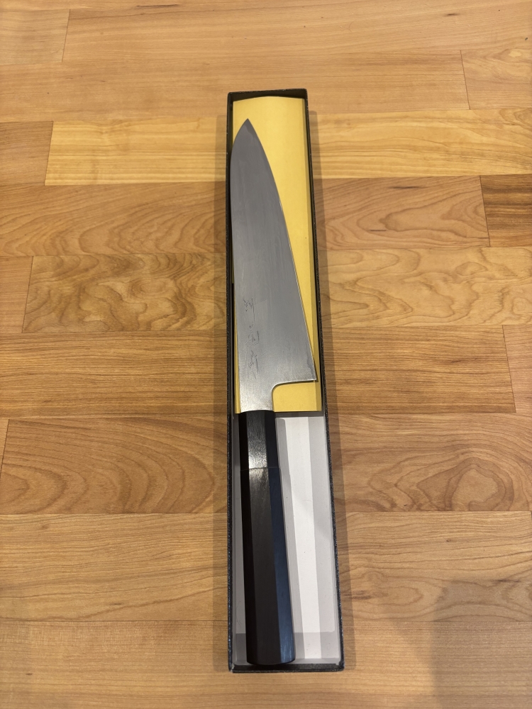 Nakagawa x Sakai Kikumori Damascus 210 Gyuto Blue 1