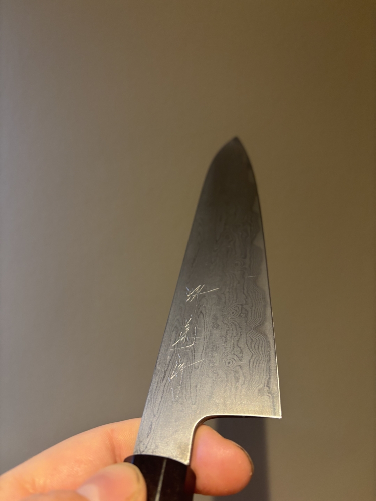 Nakagawa x Sakai Kikumori Damascus 210 Gyuto Blue 1