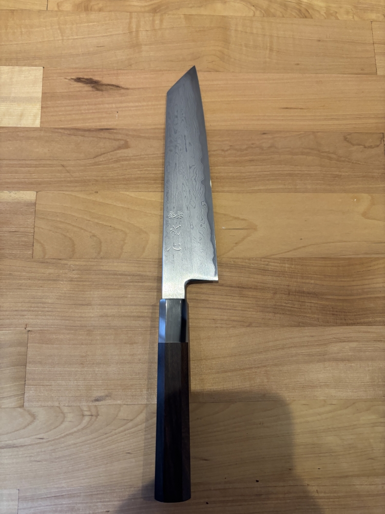 Nakagawa Satoshi Aogami 1 Damascus Kiritsuke 21 cm