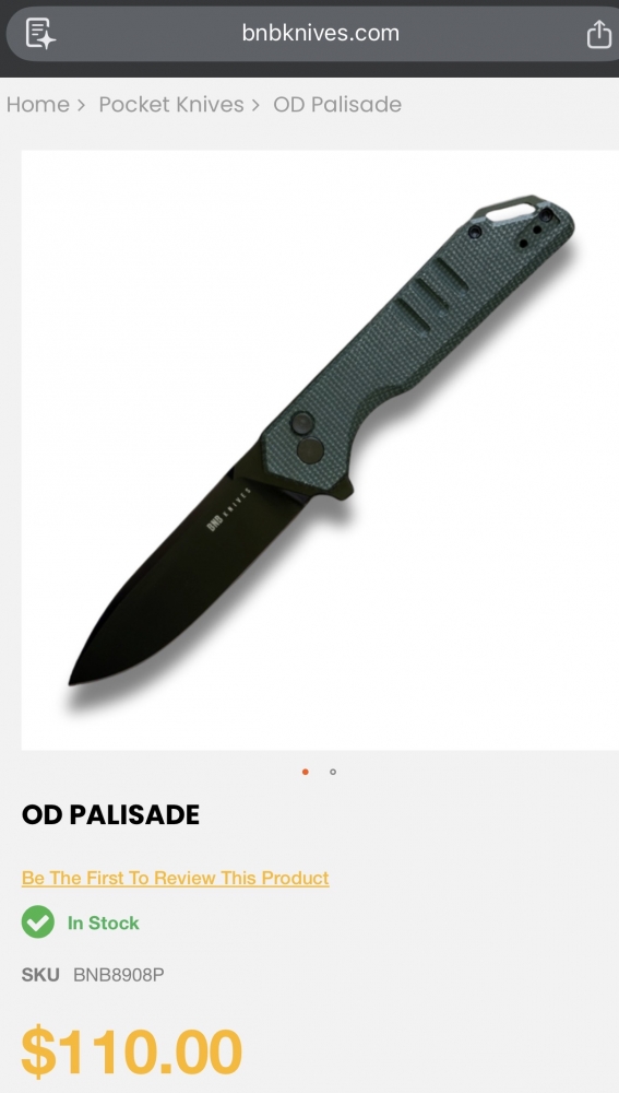 BucknBear Knives OD Palisade