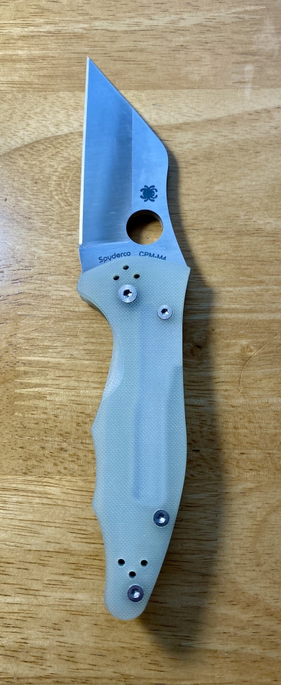 Spyderco Yojimbo 2 M4 Knife C85GM4P2 BladeHQ Exclusive Natural G10