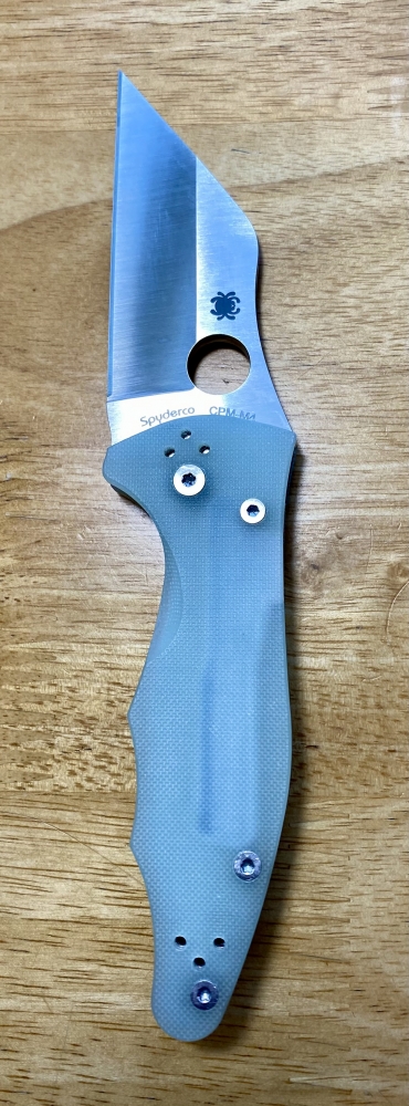 Spyderco Yojimbo 2 M4 Knife C85GM4P2 BladeHQ Exclusive Natural G10