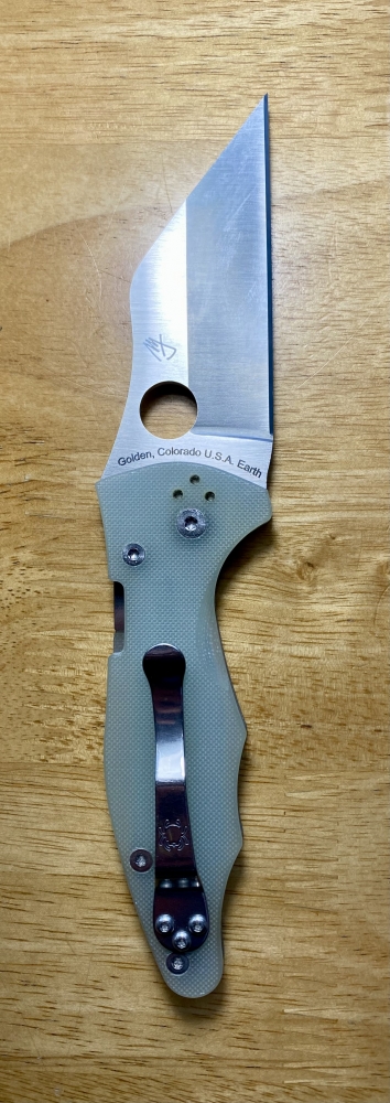 Spyderco Yojimbo 2 M4 Knife C85GM4P2 BladeHQ Exclusive Natural G10