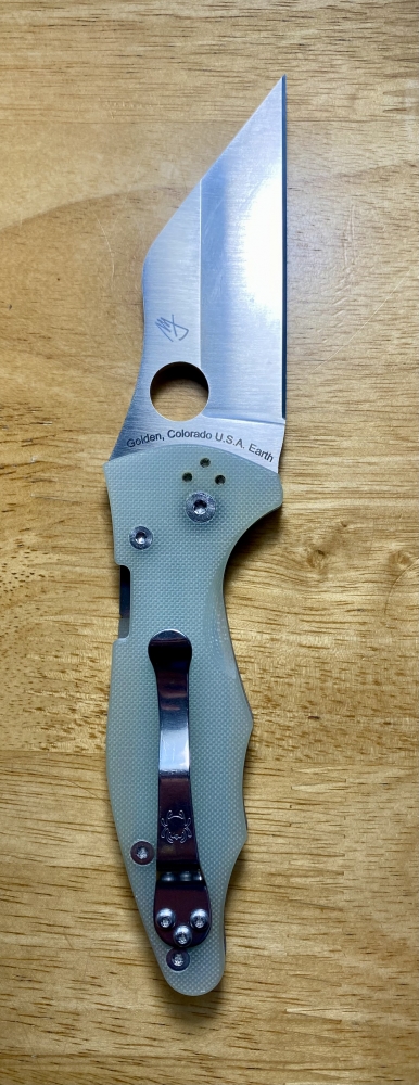 Spyderco Yojimbo 2 M4 Knife C85GM4P2 BladeHQ Exclusive Natural G10