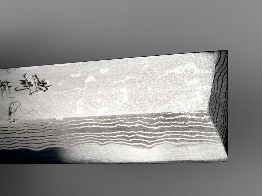 Hideo Kitaoka Shirogami 2 Damascus Usuba 180mm  BNIB Japanese Kitchen Knife