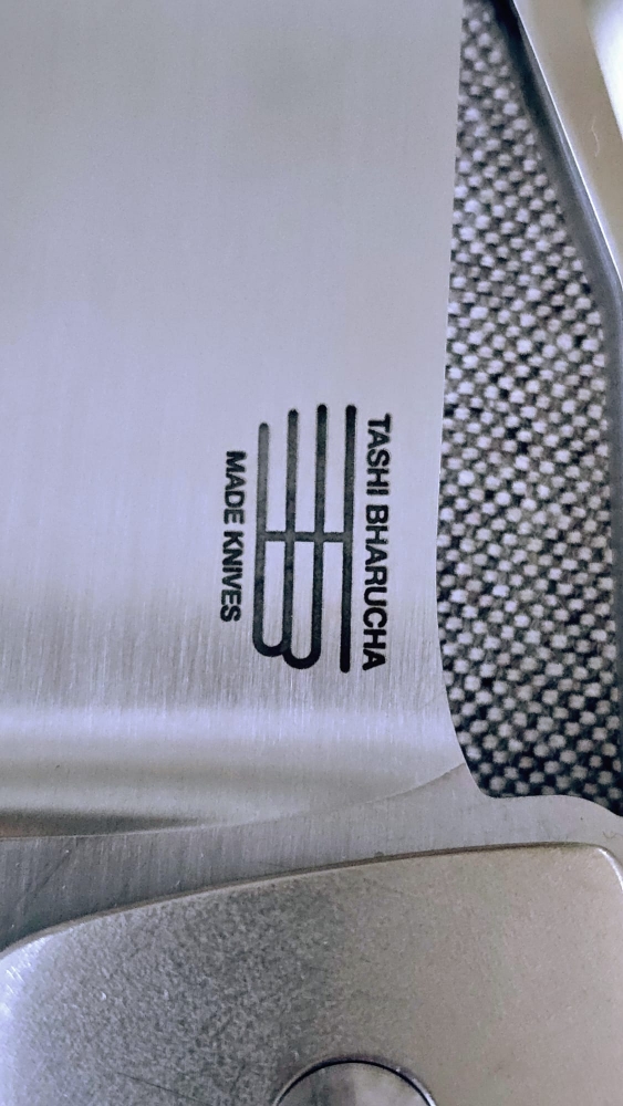 TASHI BHARUCHA custom made flipper knife