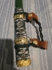 Green samurai sword