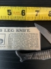 Vintage Ladies leg design pocket knife