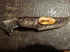 Hand forged collectible hunting knife with sheath 