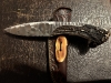 Hand forged collectible hunting knife with sheath 