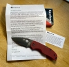 SPYDERCO NATIVE 5 - ST. NICK'S EXCLUSIVE - BLACK HARDWARE - RED G10 - CPM-4V - C41GPRD4VBK5