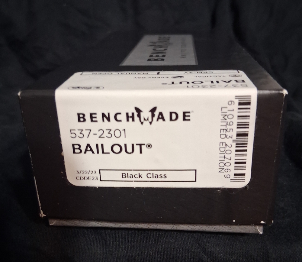 Benchmade -Bailout -  Unopened Box